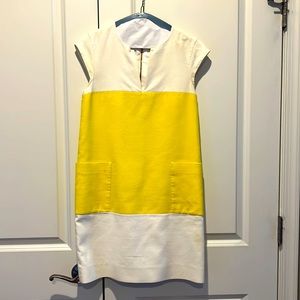 Kate Spade yellow and white dress! Size 0. Great summer dress and flattering